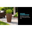 Grandes jardinières d'extérieur en paquet de 2 - Jardinières hautes de 22,4 pouces pour plantes d'extérieur ou pots d'intérieur pour plantes - Pots de fleurs en plastique pour patio, entrée ou porche (bronze)-554086292-569626222