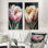 «Blooming Tulip Flowers Watercolor», 2 pièces sur toile