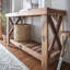 Backyard Discovery 48 in. Acacia Wood Farmhouse Console Table with Lower Storage Shelf