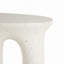 Table d'appoint d'extérieur MGO, finition terrazzo d'aspect travertin pour patio / terrasse / jardin