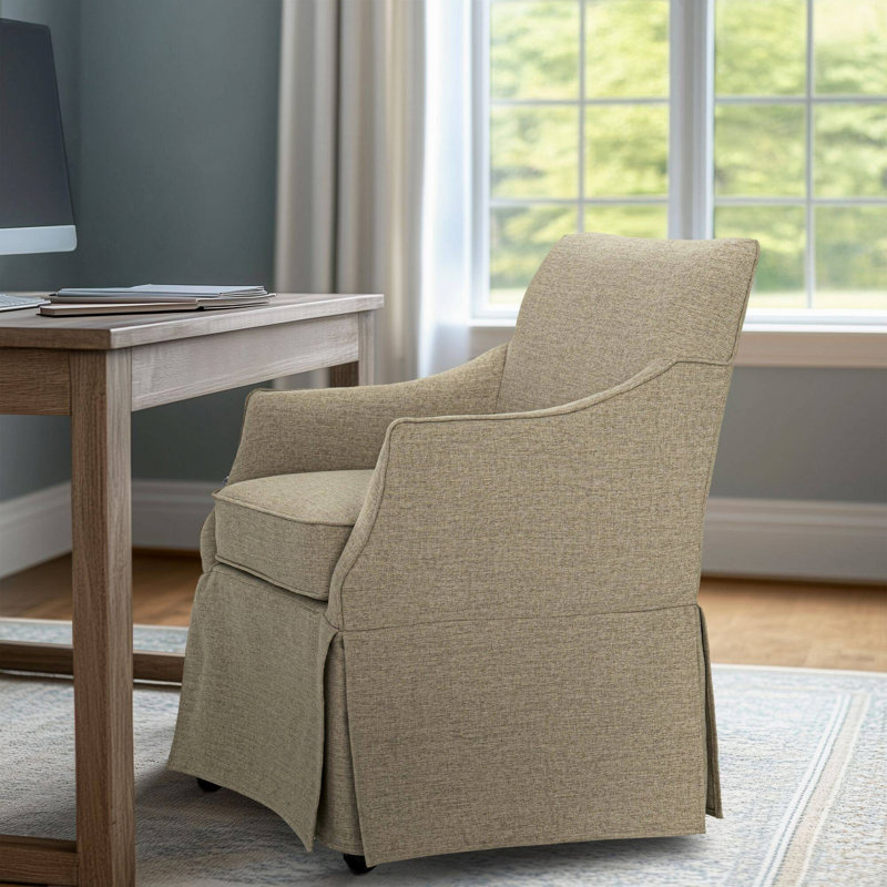 Fauteuil, fauteuil rembourré avec roulettes cachées