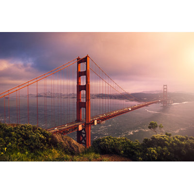 Bartholdi Golden Gate Bridge - Photographie sur toile tendue