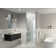 Albedo 26.75 in. x 78 in. Fully Frameless Hinge Shower Door
