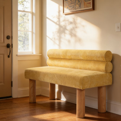 Banc de salle à manger rembourré, bout de lit, banc d'entrée, repose-pieds pour salle à manger, chambre à coucher, salon