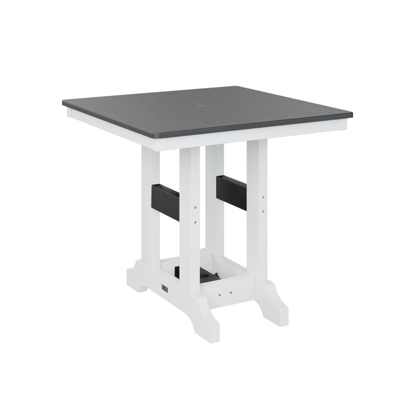 Table de salle à manger à hauteur de comptoir 33 po Berlin, Noir, H 35,5 po x l 33 po x P 33 po