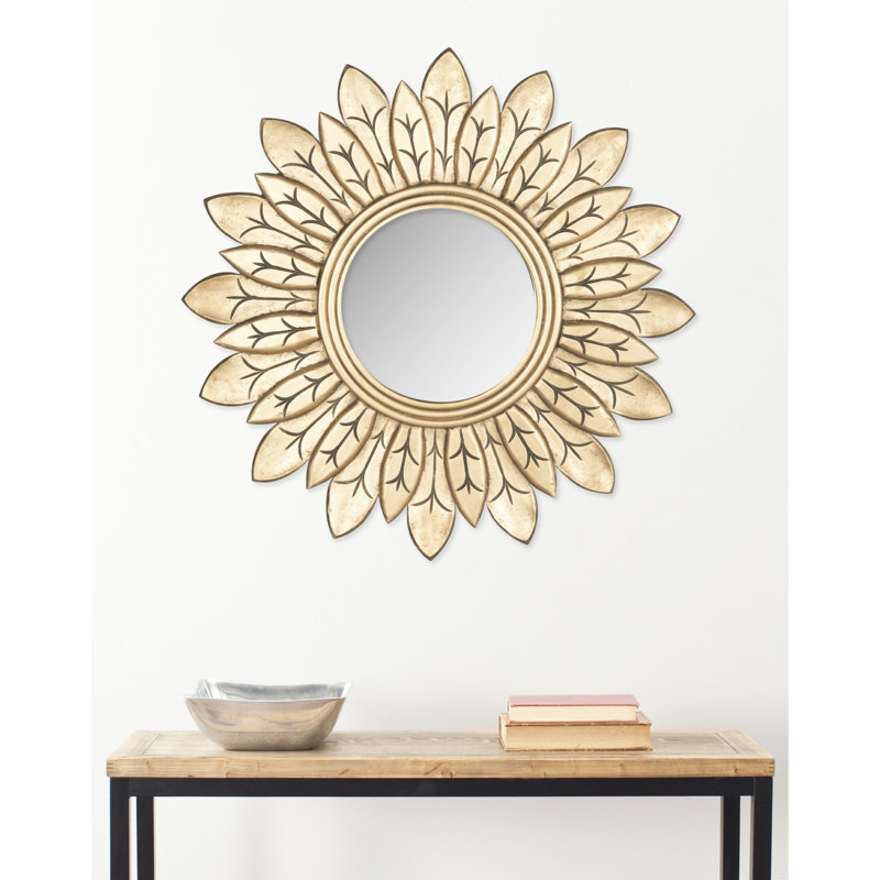 Saladin Engineered Wood Wall Mirror, Gold