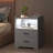 17.7"W 2-Drawers Modern Nightstand With 20-Color RGB Lighting and Motion Sensor-533341580
