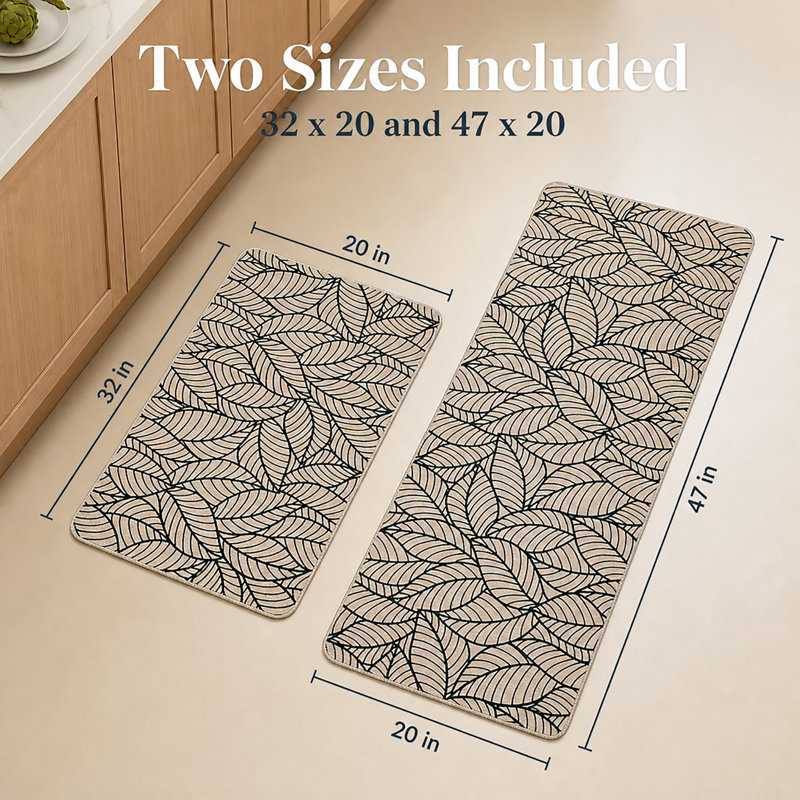 Tapis de cuisine Jungle, Beige
