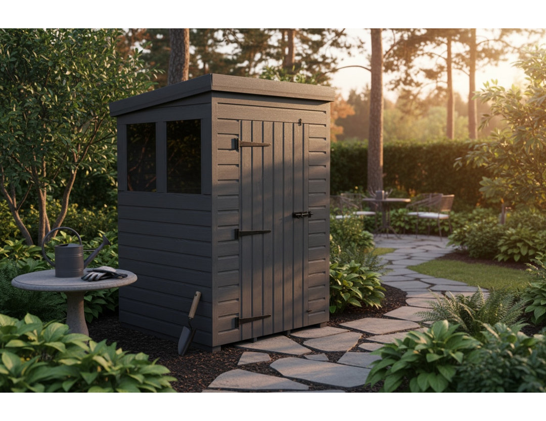 4x6 Pent Composite Shed