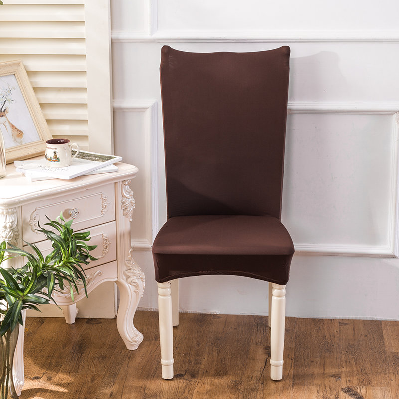Box Cushion Armchair Slipcover, Brown