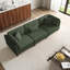 3 - Piece Upholstered Corduroy Modular Sectional with Pillow Back and Solid Wood Legs-771323894