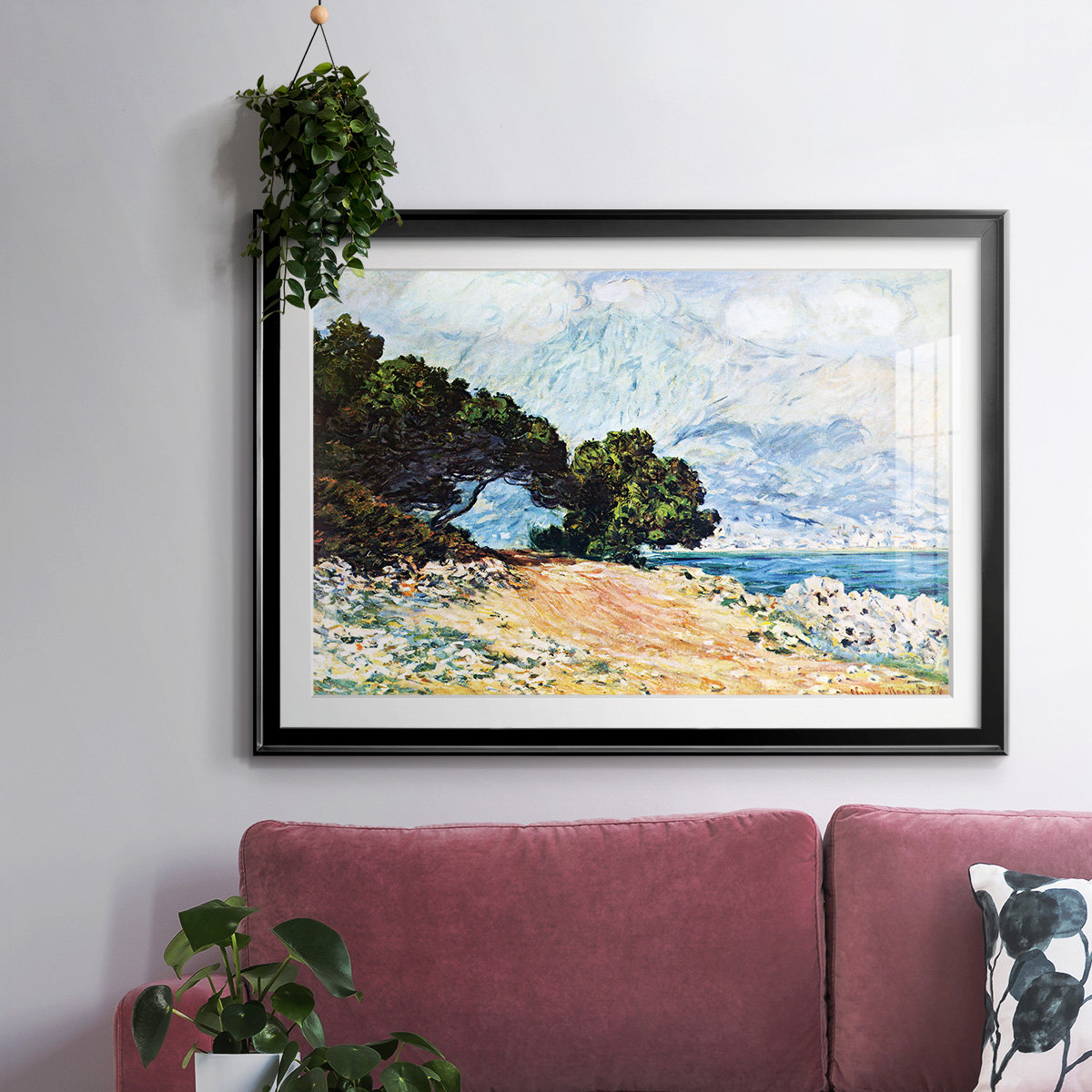 Vault W Artwork Cape Martin In Menton By Monet Framed On Paper Print ...