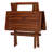 Folding Teak Small Table, Oiled Finish
