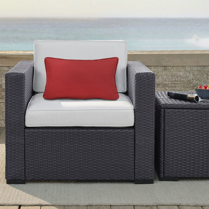 Outdoor Reversible Throw Pillow, Solid Color