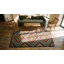 Antique Geometric Diamon Pattern Jewel Tone Color American Hooked Rug