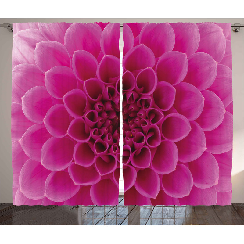 Ka Semi Sheer Curtain Pair, 54" W x 84" L