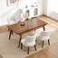 Chaise d'appoint rembourrée en bois massif-896201423