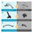 Rain Shower Head With Shower Head Extension Arm, High Pressure Boosting Rainfall/Fixed Showerhead  (Black)-123636926
