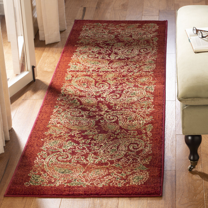 Tapis à motif cachemire Klose Performance, Tapis de couloir 2 pi 3 po x 8 pi