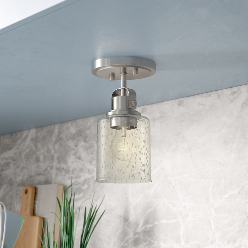 Tyringham Flush Mount, Brushed Nickel