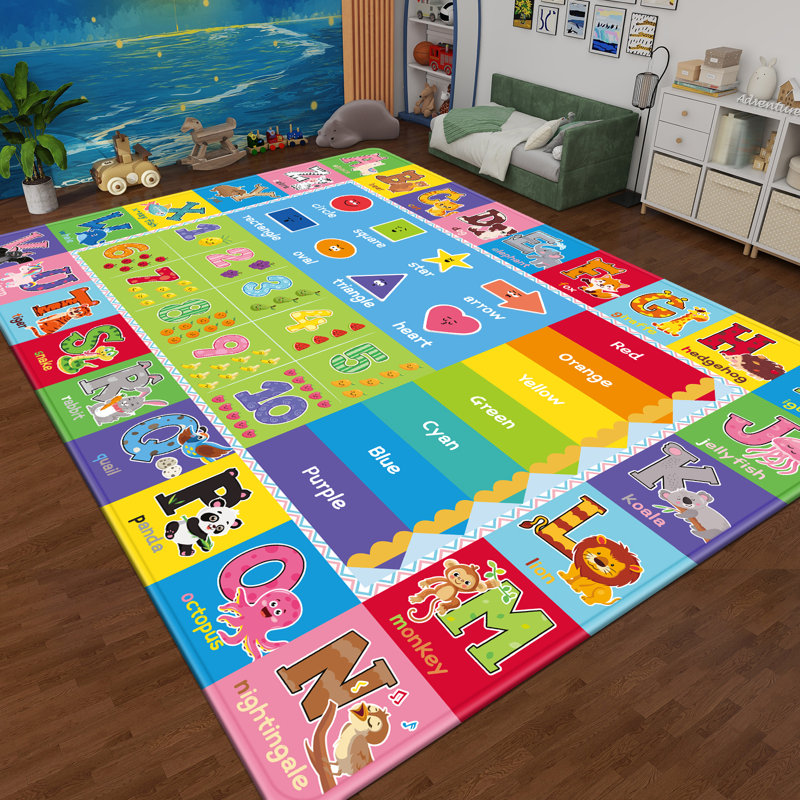 Tapis pour la petite enfance, Rectangle 4 pi 11 po x 6 pi 7 po