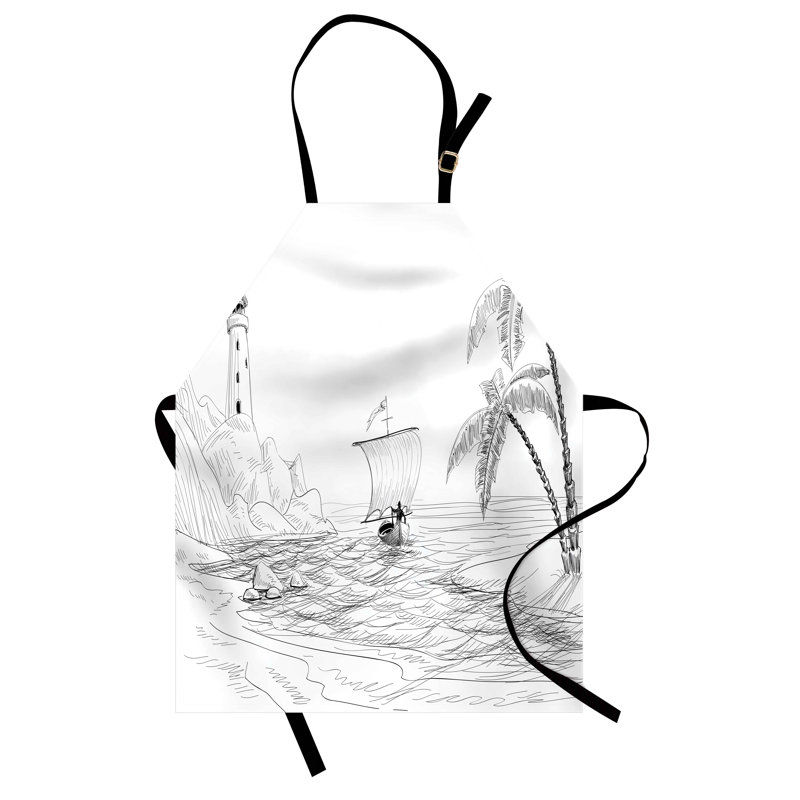 No Pattern Bib Apron