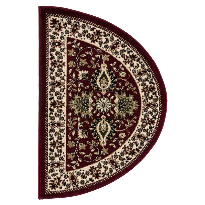 Tapis rouge tissé à la machine Fanchon