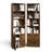  6-Tier Bookshelf Set, 2-Pciece 70 Inch Tall Bookcase with Barn Door！-370213056