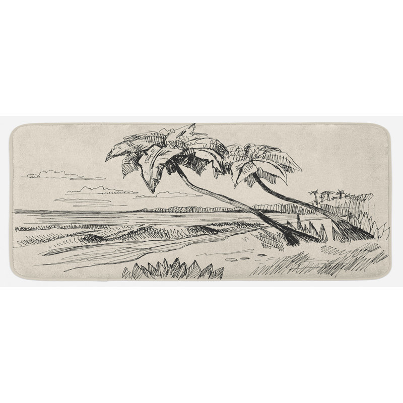 Tapis de cuisine palmier tree