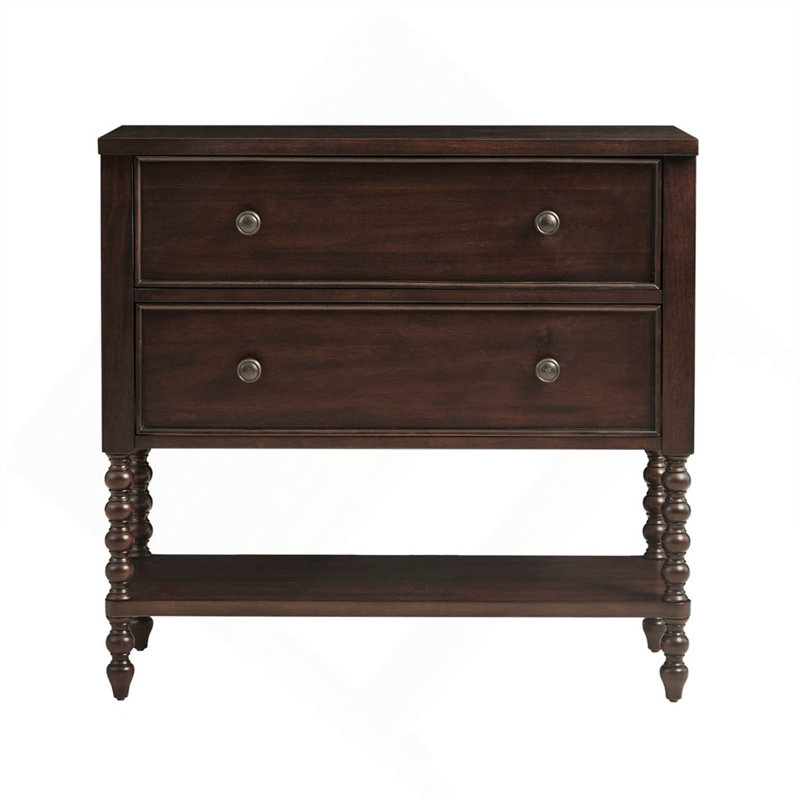 Commode décorative 2 tiroirs Maroc, Brun marocain