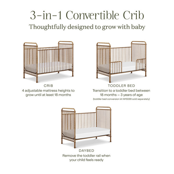 Namesake Abigail 3-in-1 Convertible Crib Reviews Birch Lane