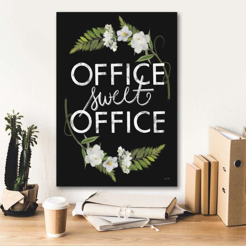  «Office Sweet Office» par House Fenway, art mural sur toile, 18 po x 26 po