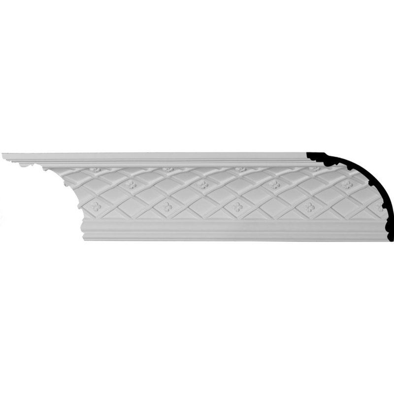 Brightton 94.5" White Urethane Crown Moulding