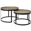 Tables basses avec plateau en bois manguier 2 pièces