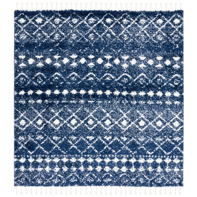 Akifa Fringe Shag Performance Southwestern Rug