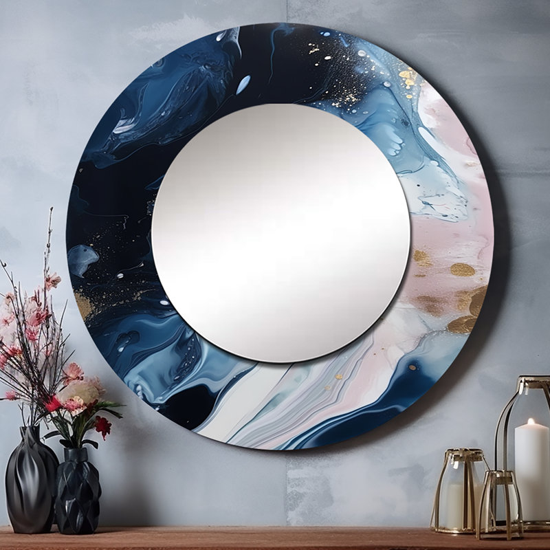 Miroir en marbre Purinton, 29 po x 29 po