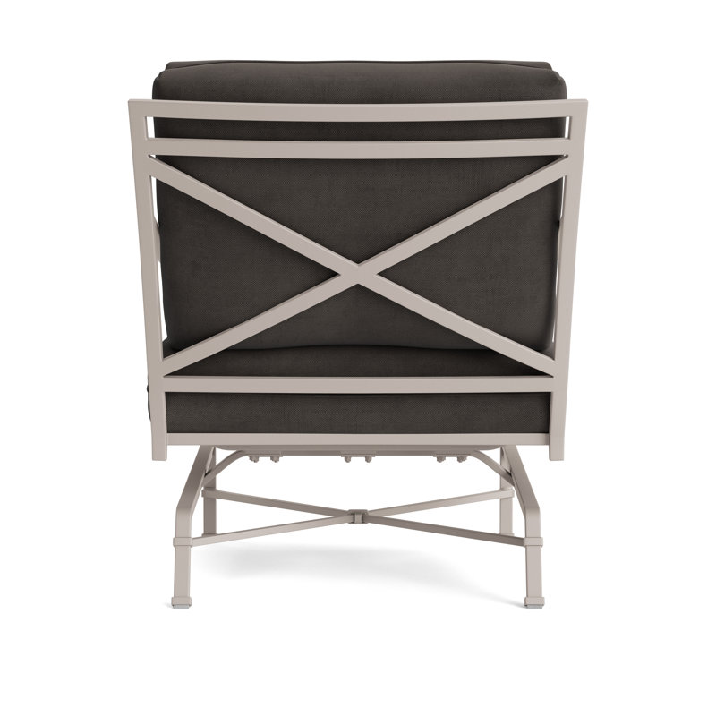 Venetian Outdoor Lounge Chair, Fusion Charcoal, Dove Smooth