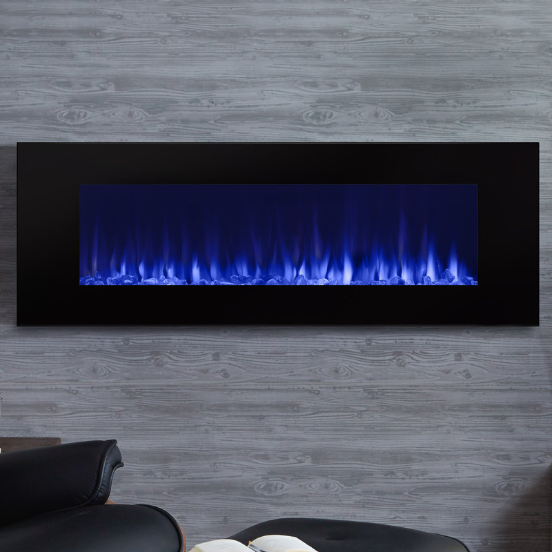 DiNatale 50" Wall-Mount Electric Fireplace by Real Flame, Black