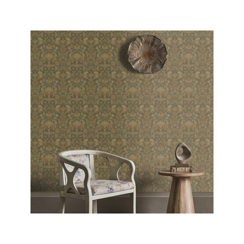 Elegance 10m x 53cm Wallpaper Roll, Green