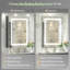 Armoire à pharmacie en aluminium à 3 lumières à intensité variable pour montage mural ou encastré sans cadre anti-buée-1089203883-1084850772