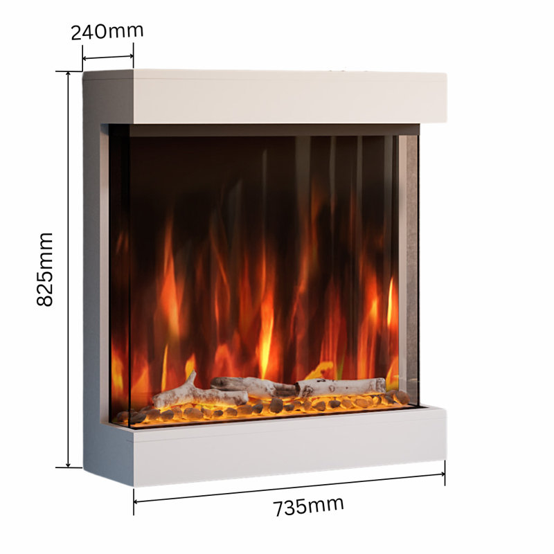 Evolution Fires Wall Mounted Electric Fireplace | Salaman