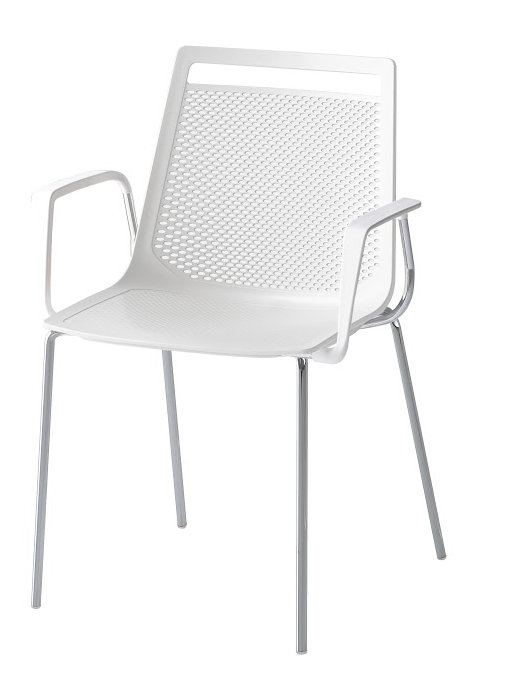 Chaise d'invité Akami, blanc