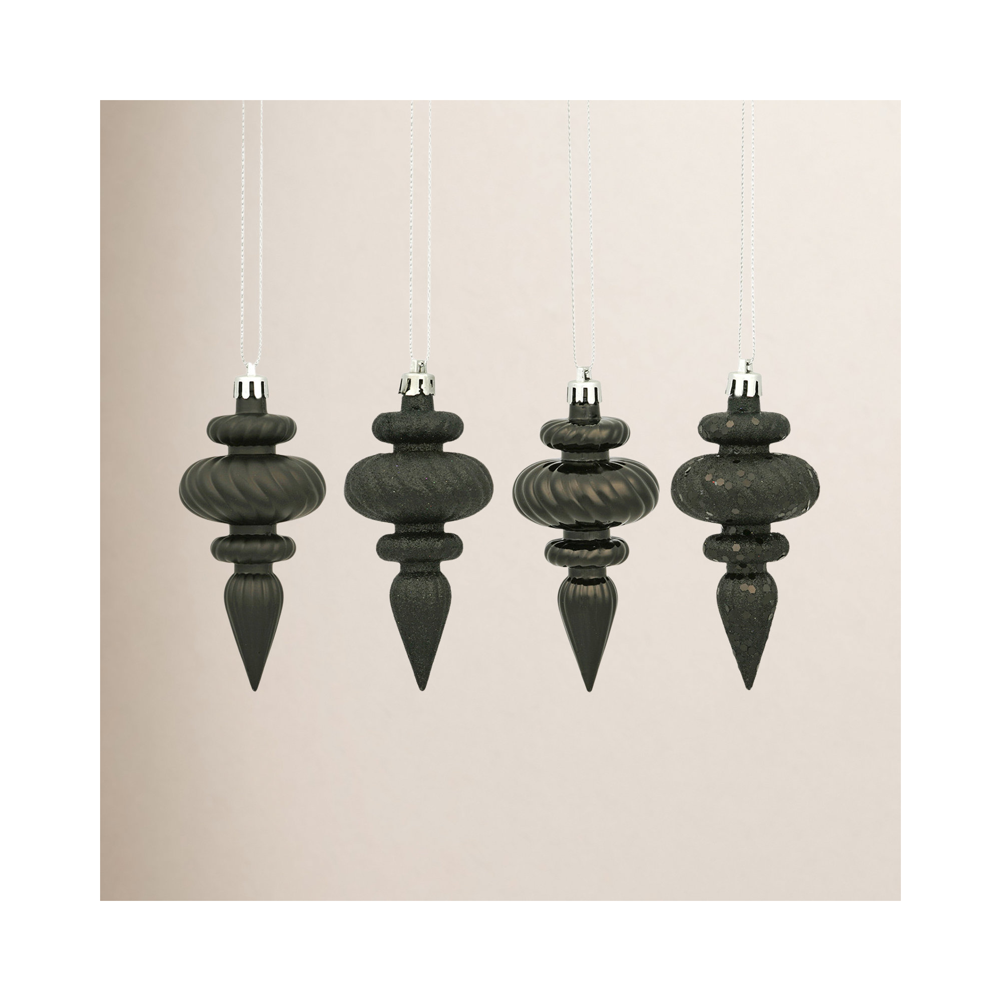 Finial Ornament, Black