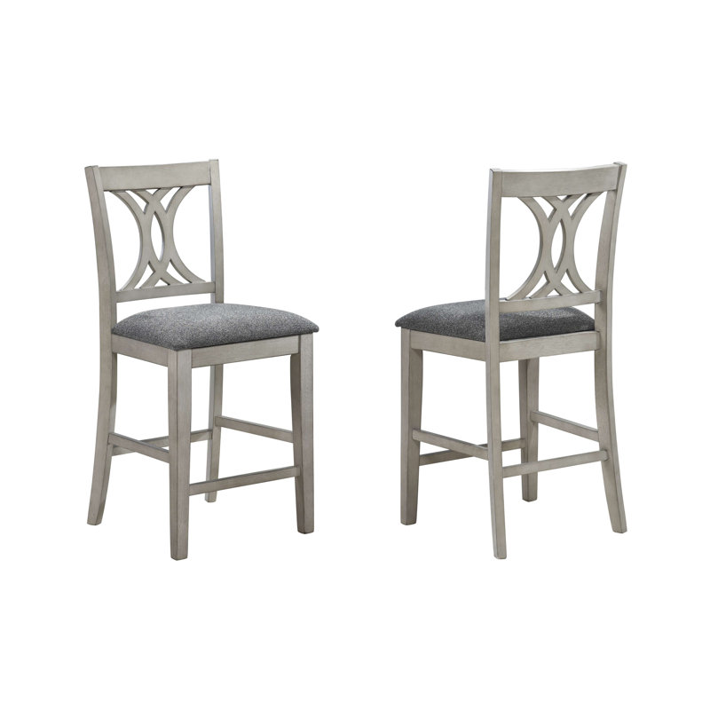 Ensemble de salle à manger contemporain avec table carrée, étagères intégrées et quatre chaises rembourrées