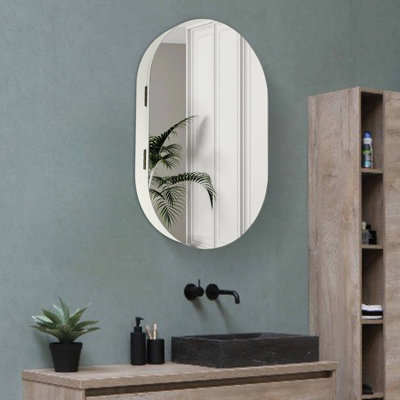 Bryton Bathroom Wall Storage Cabinet Mirror