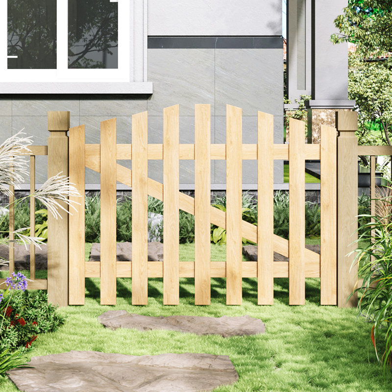 Adelheid Wood Gate, Grey, 90cm H x 90cm W x 5cm D