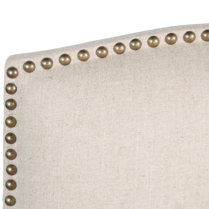 Nadia 20'' H Upholstered Dining Chair, Classic Talc Linen, Natural Wood