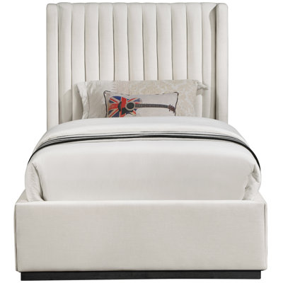 Chamblis Upholstered Wingback Bed