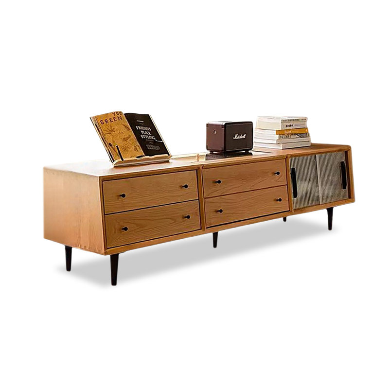 Meuble télé Modern Burlywood, H 17,72 po x L 70,87 po x l 18,50 po