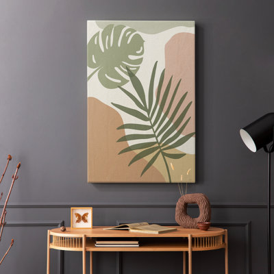 Mid Century Palm I -Gallery Wrapped Cavas